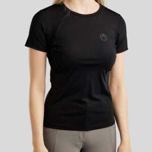 Montar - SS26 - Tee-shirt MoZike REFINED Lasercut Gun Metal Foil Print - Noir