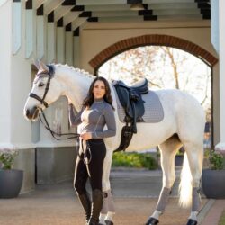Lemieux - Tapis dressage suédine - Gris