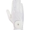 Gants d'équitation Roeckl Grip Lite blancs pour concours chez Sellerie EHC