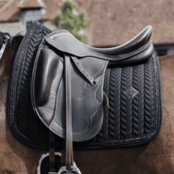 Kentucky - Tapis dressage glitter stone - Noir