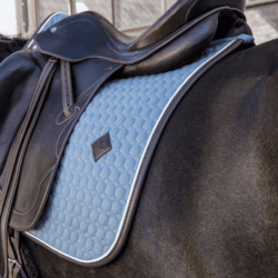 Kentucky - Tapis dressage classic leather - Dusty blue