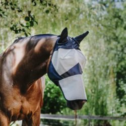 Equithème - Masque anti-mouche filet épais