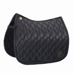 Eskadron - Tapis dressage Metallic similicuir Platinium 23 de couleur Noir