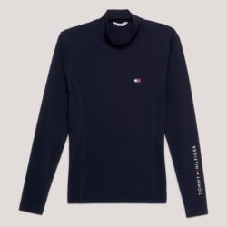 Tommy Hilfiger - Baselayer high neck manches longues - Desert sky