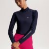 Tommy Hilfiger - Baselayer high neck manches longues - Desert sky
