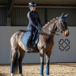 Lemieux - Tapis dressage Square suédine - Atlantic