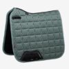 Tapis de dressage LeMieux Carbon Mesh Air Square Sage taille L – maille 3D respirante bambou