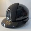 KEP - Casque Cromo 2.0 Shell & Rear Shine Noir - Front fabric star noir - visière polo diamant noir