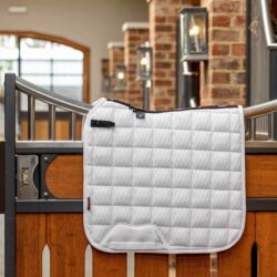 Lemieux Tapis de dressage en carbon mesh Blanc