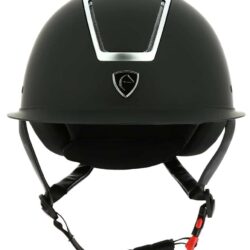 Equithème - Casque Glint mat - Noir insert argenté