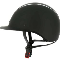 Equithème - Casque Glint mat - Noir insert argenté