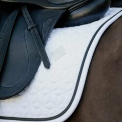 Kentucky - Tapis de dressage glitter rope - Blanc noir