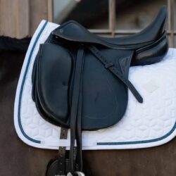 Kentucky - Tapis de dressage glitter rope - Blanc marine