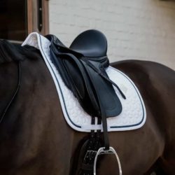 Kentucky - Tapis de dressage glitter rope - Blanc marine