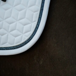 Kentucky - Tapis de dressage glitter rope - Blanc marine