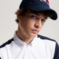 Tommy Hilfiger - Casquette Montreal Water Repellent Flag Logo - Marine