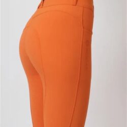 Montar - Pantalon Megan Yati taille haute - Orange burnt