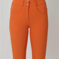 Montar - Pantalon Megan Yati taille haute - Orange burnt