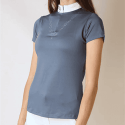 Montar - Polo concours Rebel Comb. tone in tone Dove blue crystal