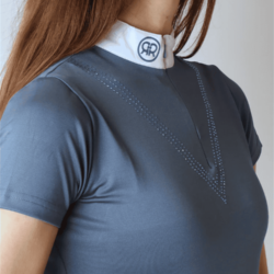 Montar - Polo concours Rebel Comb. tone in tone Dove blue crystal