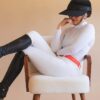 Gem Equitation - Pantalon Dorado - Blanc