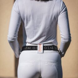 Gem Equitation - Pantalon Dorado - Blanc