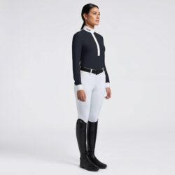 Cavalleria Toscana - Haut de compétition ML Sheer Black Bib - Marine