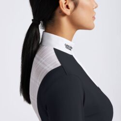 Cavalleria Toscana - Haut de compétition ML Sheer Black Bib - Marine