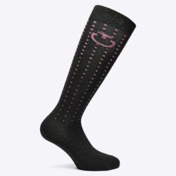 Cavalleria Toscana - Chaussettes Jacquard Pop Art - Noir Rose