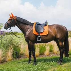 Kentucky - Tapis de dressage diamond rope - Orange