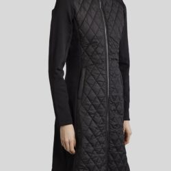 Montar - Veste longue hybride matelassée MoQuinn FW24 - Noire