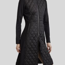 Montar - Veste longue hybride matelassée MoQuinn FW24 - Noire