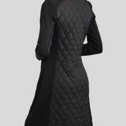 Montar - Veste longue hybride matelassée MoQuinn FW24 - Noire