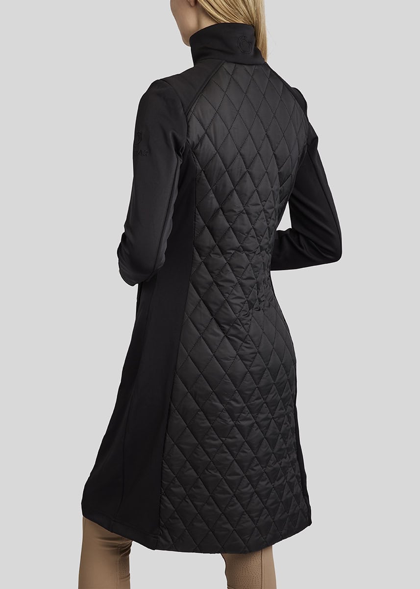 Montar - Veste longue hybride matelassée MoQuinn FW24 - Noire Montar - Veste longue hybride matelassée MoQuinn FW24 - Noire