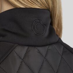 Montar - Veste longue hybride matelassée MoQuinn FW24 - Noire