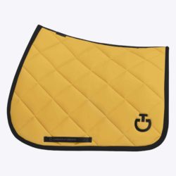 Cavalleria Toscana - Tapis de selle Diamond Quilted Jersey - GOLDEN OCHRE/BLACK