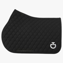 Cavalleria Toscana - Tapis de selle Circle Quilted Jersey Jumping FW24 - Noir