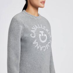 Pullover Cavalleria Toscana femme FW25 Stone Grey face