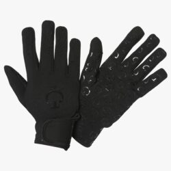 Gants d’hiver Cavalleria Toscana FW25 Noirs chauds et techniques pour l’équitation