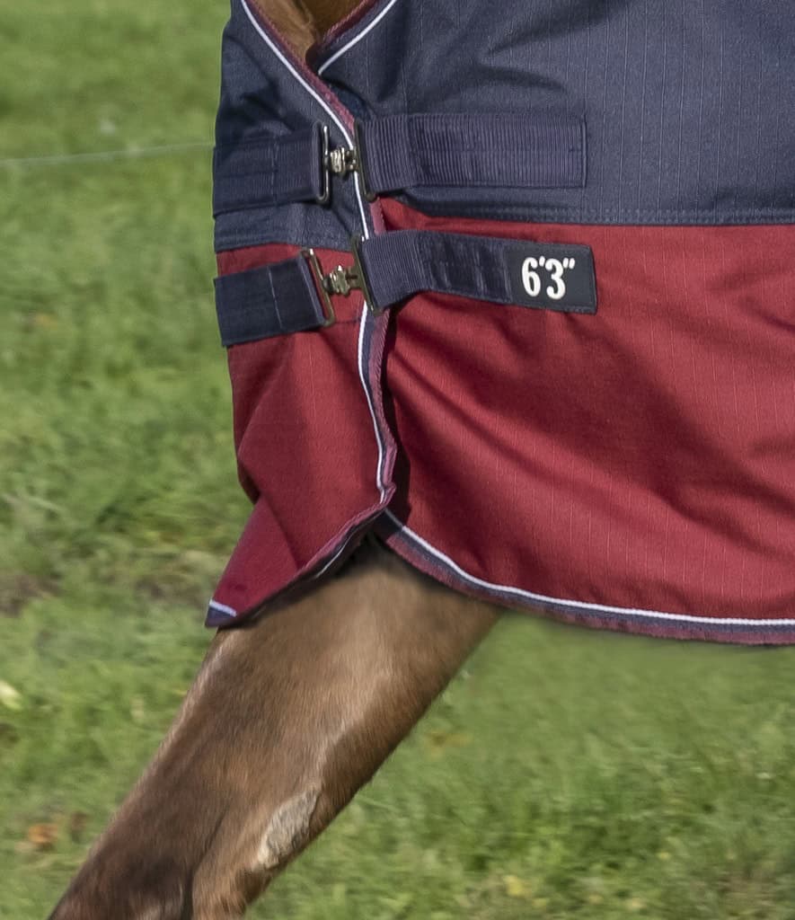 EQUITHÈME - Couverture "TYREX 1200 D" High Neck - Marine Bordeaux 0g EQUITHÈME - Couverture "TYREX 1200 D" High Neck - Marine Bordeaux 0g