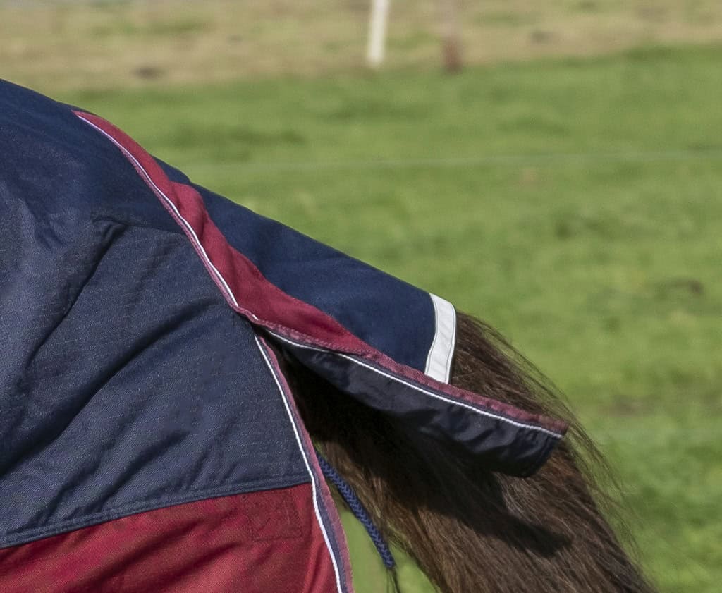 EQUITHÈME - Couverture "TYREX 1200 D" High Neck - Marine Bordeaux 0g EQUITHÈME - Couverture "TYREX 1200 D" High Neck - Marine Bordeaux 0g