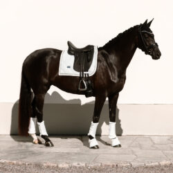 Equestrian Stockholm – Tapis de dressage Timeless White Glimmer