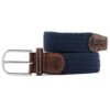 Billy belt - Ceinture tressée élastique - Bleu ardoise