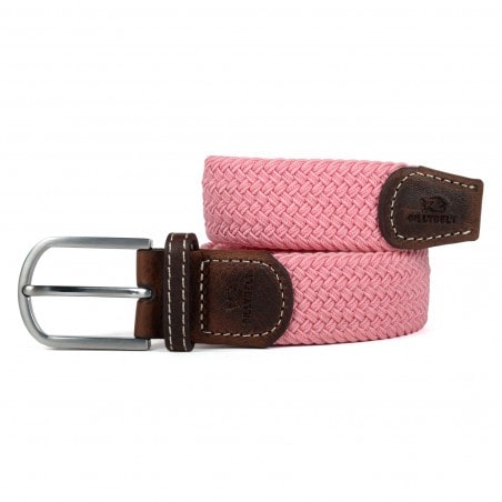 ceinture-tressee-elastique-rose Billy belt - Ceinture tressée élastique - Rose