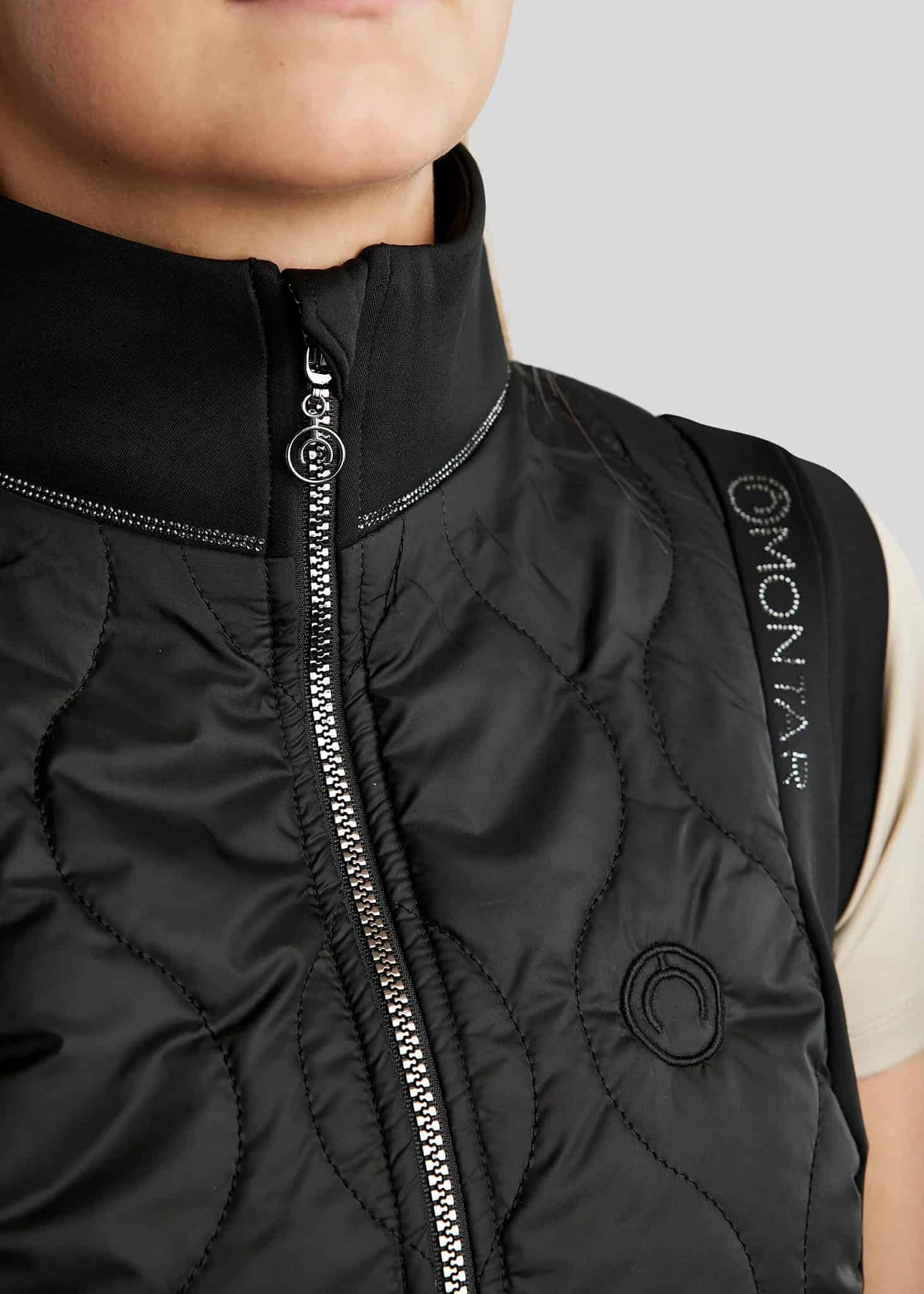 Montar - Bodywarmer MoMary avec crystal metal - Noir Montar - Bodywarmer MoMary avec crystal metal - Noir