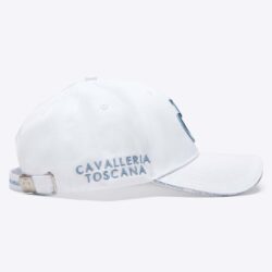 Cavalleria Toscana - Casquette coton - SS25 - CPU006 - GA002- 017O - Blanc / sky blu