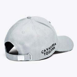 Cavalleria Toscana – Casquette coton – SS25 – CPU006 – GA002- 8199 – Gris / Noir