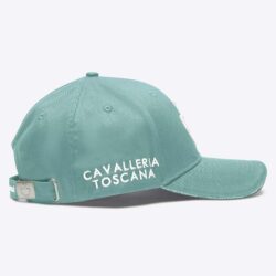 Cavalleria Toscana – Casquette coton – SS25 CPU006 – GA002- 5Q01 – Casquette – Vert d’eau / Blanc