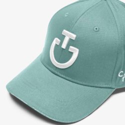 Cavalleria Toscana – Casquette coton – SS25 CPU006 – GA002- 5Q01 – Casquette – Vert d’eau / Blanc