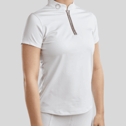 Montar - Haut de concours MoGloria MC T Caviar Tape SS25 - Blanc